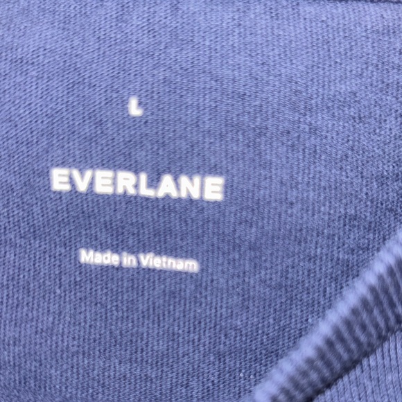 Everlane Men's Dark Blue Short Sleeve Tee pocket L - Picture 3 of 4